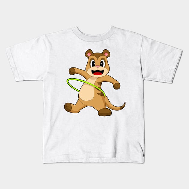 Meerkat Fitness Gymnastics Sports Kids T-Shirt by Markus Schnabel